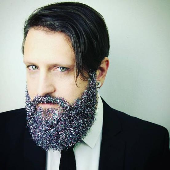 glitterbaard meerdere kleure