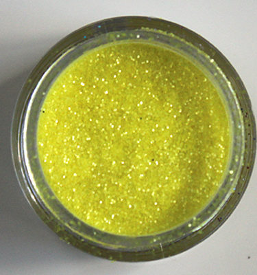 Glitterbaard Geel Neon
